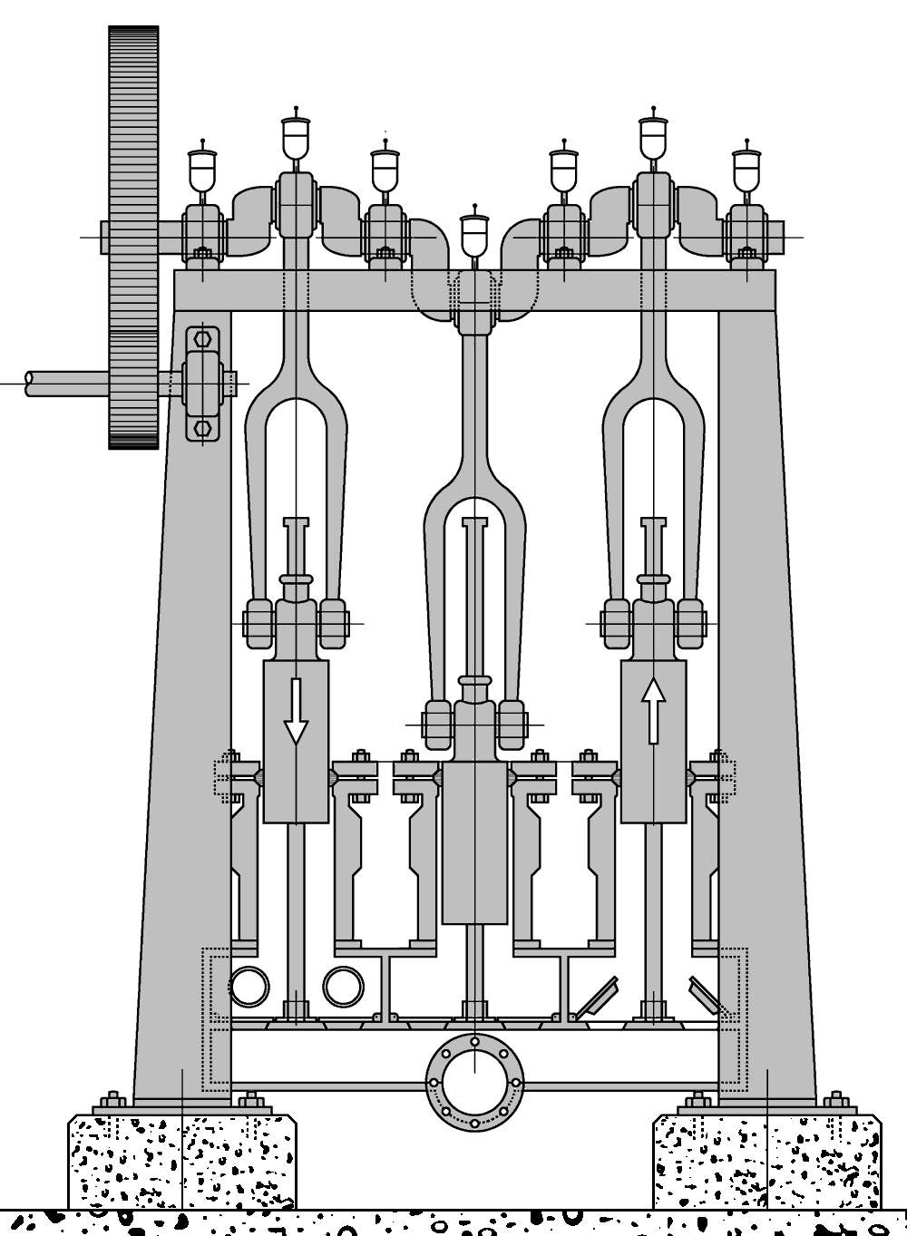 3-throw pump diagram