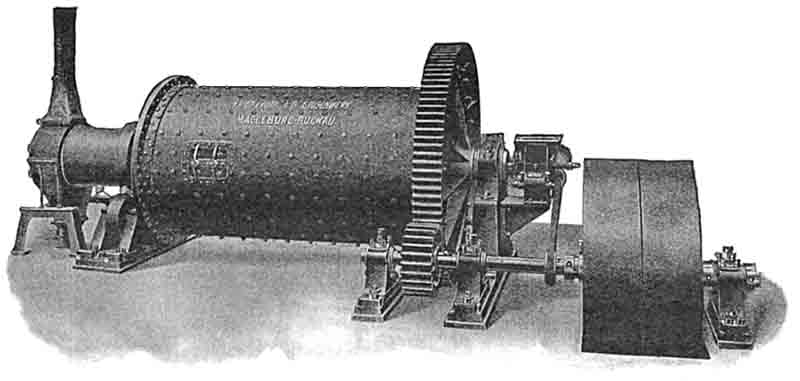 Krupp 1907 ball mill