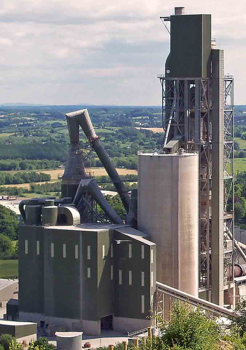 Ballyconnell cement plant FLS CF rawmix blending silo