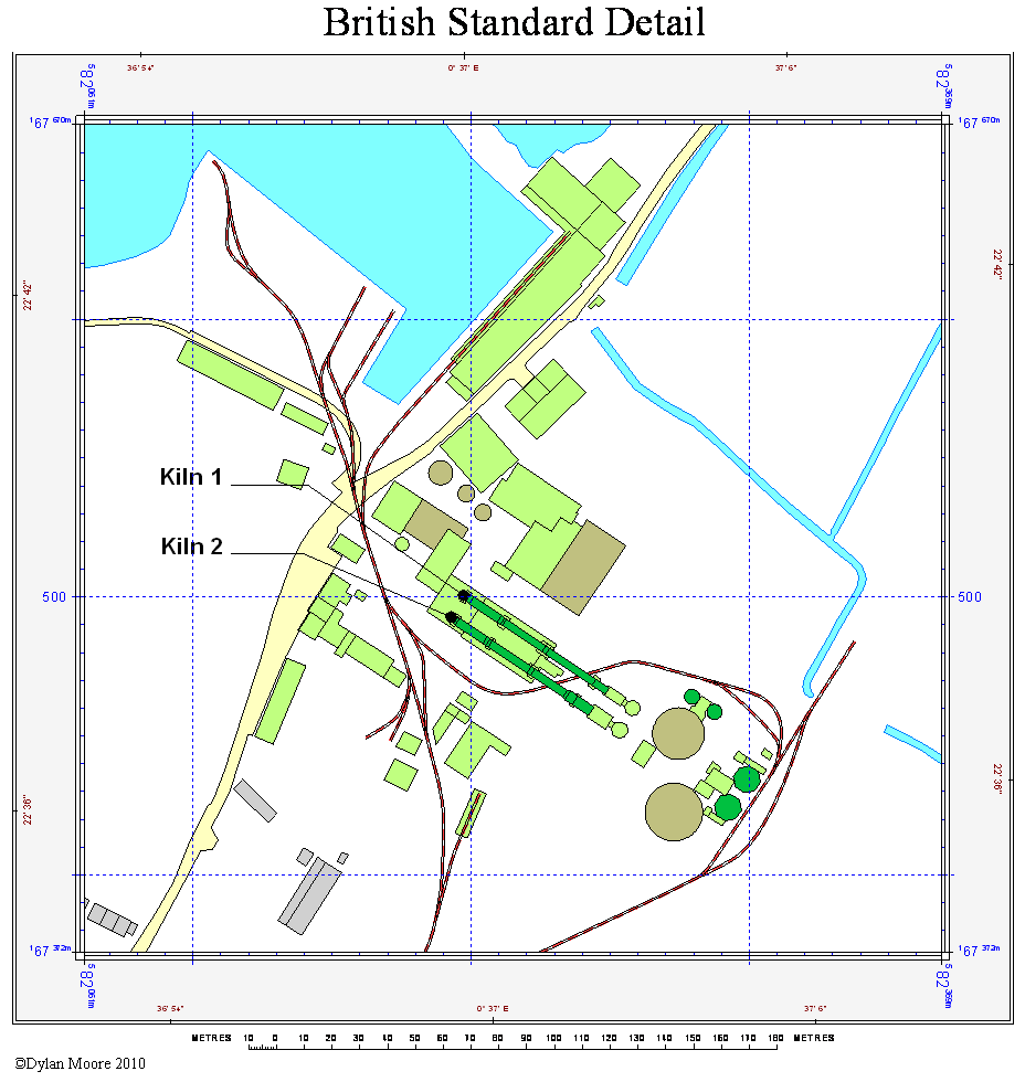 Goldsmith's Rainham British Standard layout map