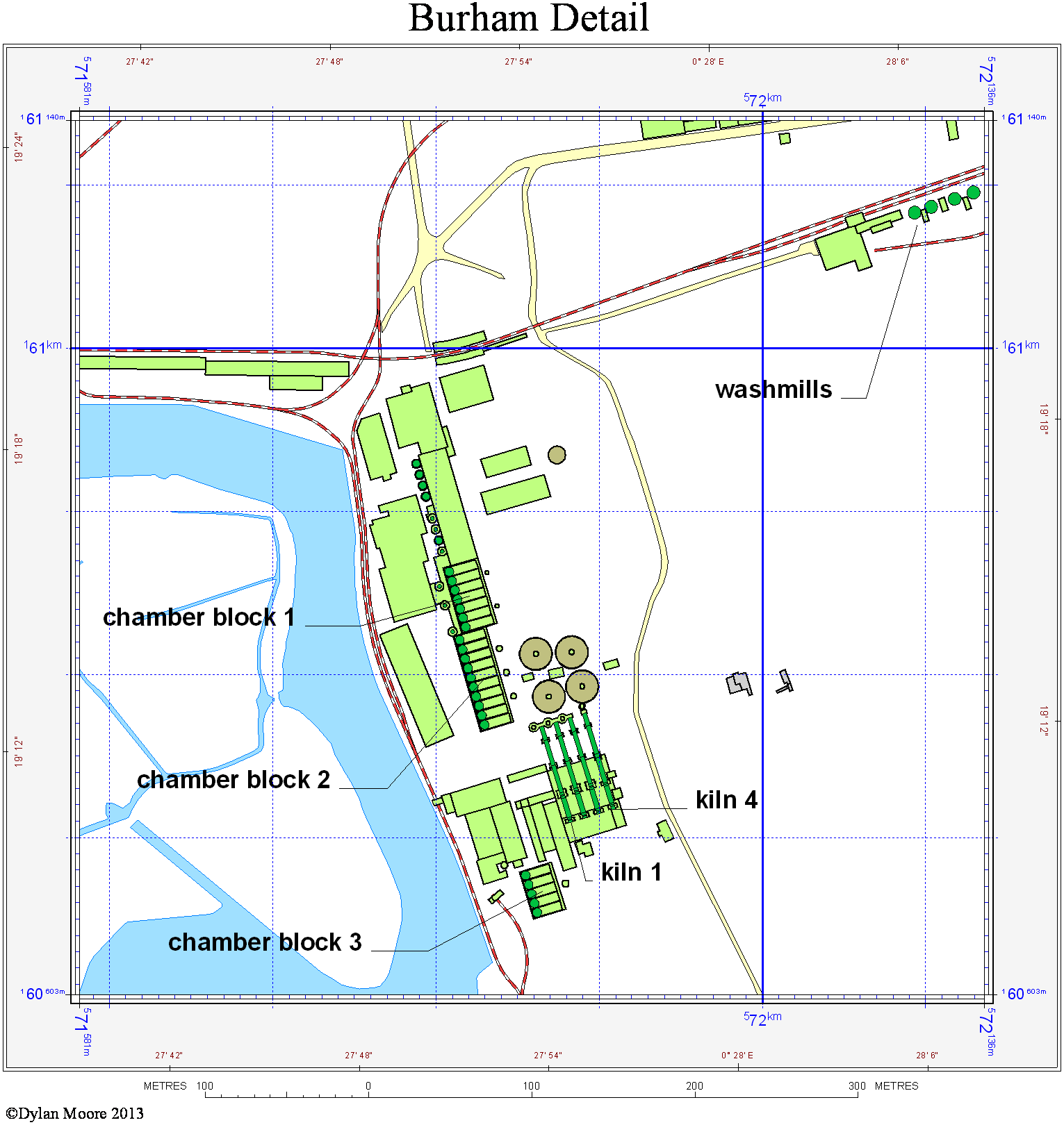 Burham cement plant layout map