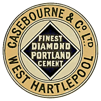 Casebourne West Hartlepool Diamond Brand cement logo