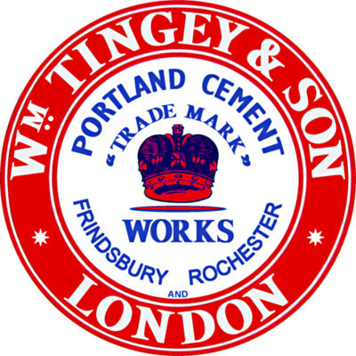Tingey's Frindsbury Crown Brand cement logo