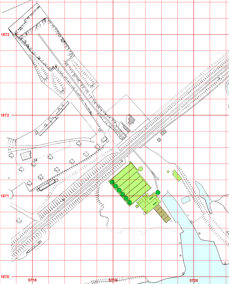 Cuxton cement plant layout map