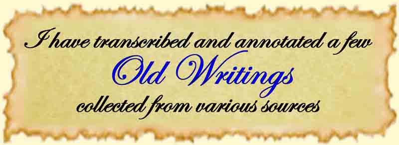 Old Writings