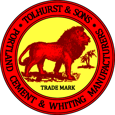Tolhurst Northfleet Red Lion Brand cement logo