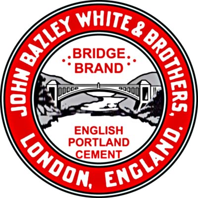 J. B. White Frindsbury Bridge Brand cement logo J. B. White Frindsbury Bridge Brand cement logo