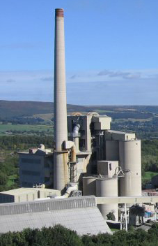 Hope cement plant rawmix blending silos