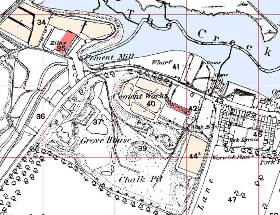 Robins OS Map 1864 Robins OS 1864