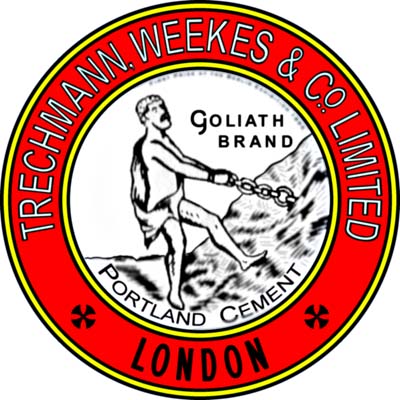 Trechmann Weekes Halling Goliath Brand cement logo