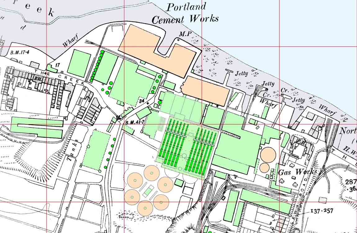 Bevans layout map 1914