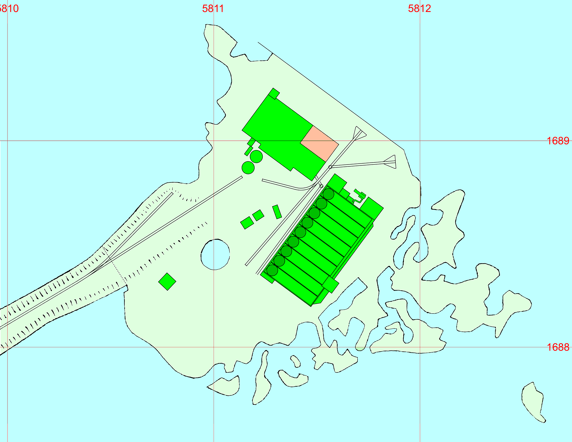 Sharps Green layout map 1910